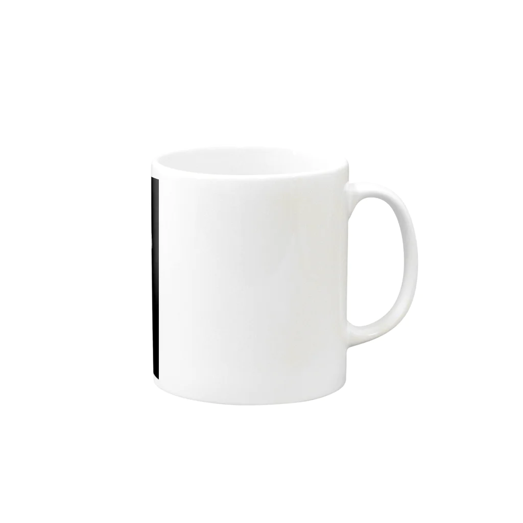 LUNARHOLIC STOREの「露悪の、その先へ」（黒） Mug :right side of the handle