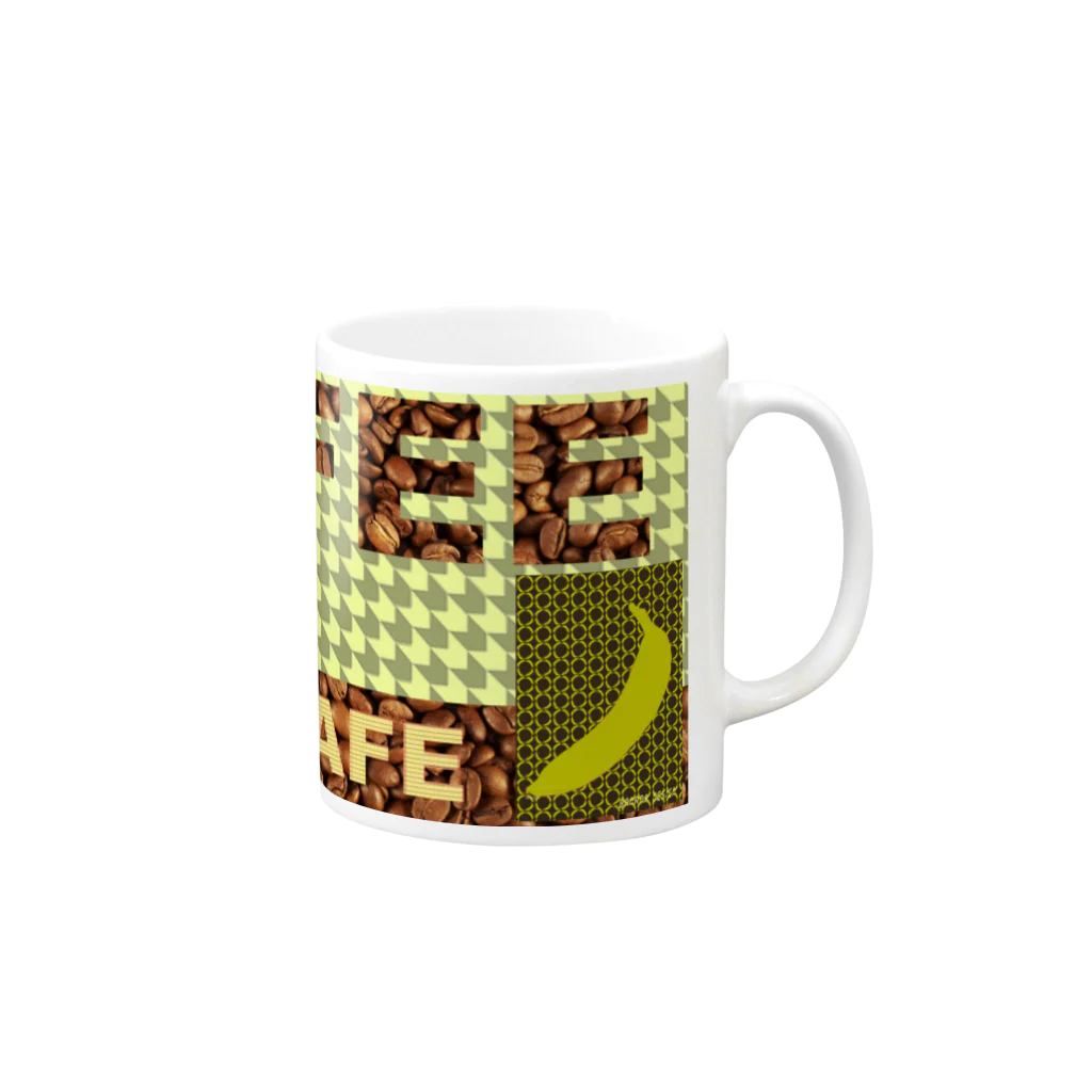 EARTH　ODYSSEYのBANANA COFEEE Mug :right side of the handle