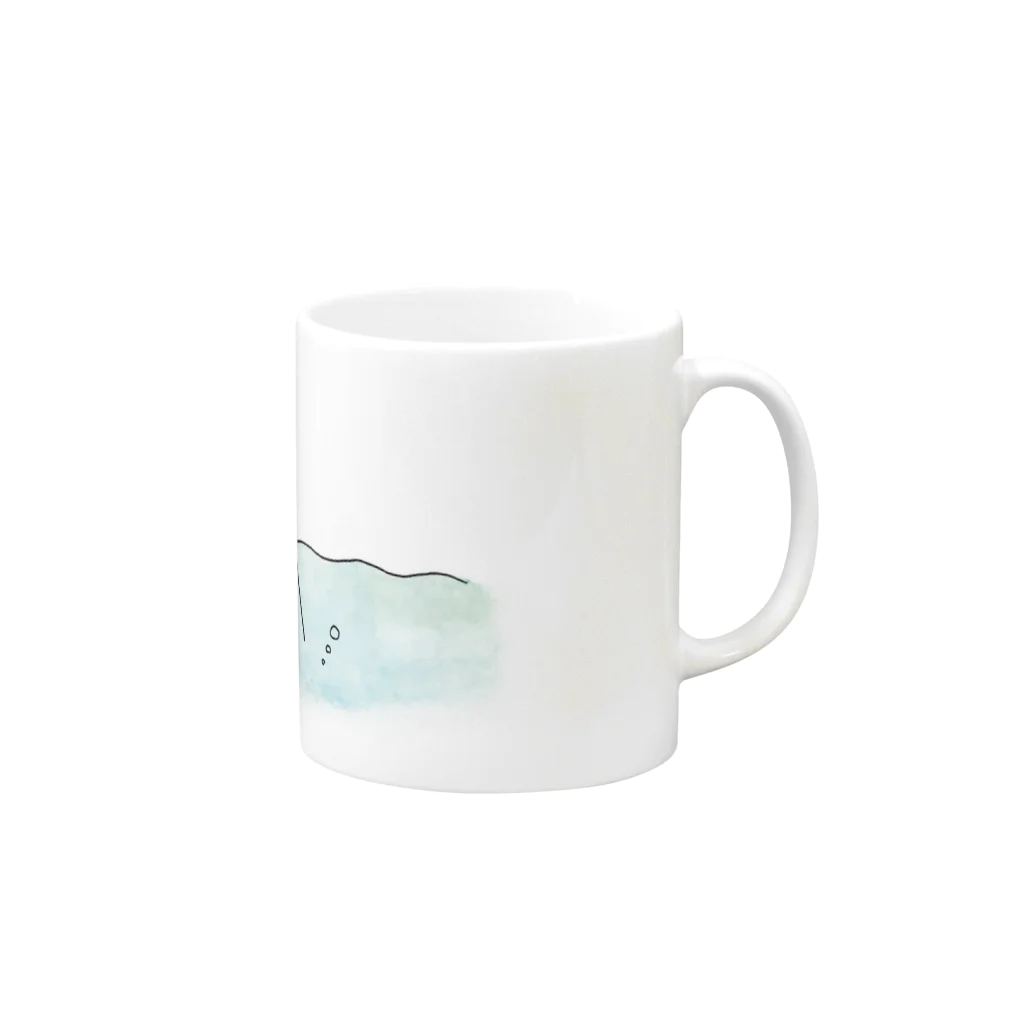 いぬいのさわやかマンボウ Mug :right side of the handle