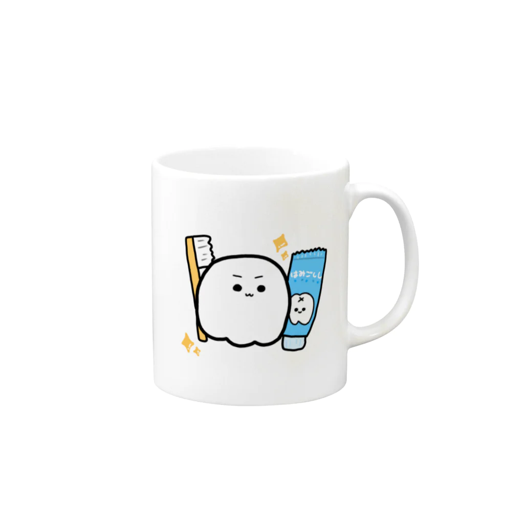 yabeeのはみごしし Mug :right side of the handle