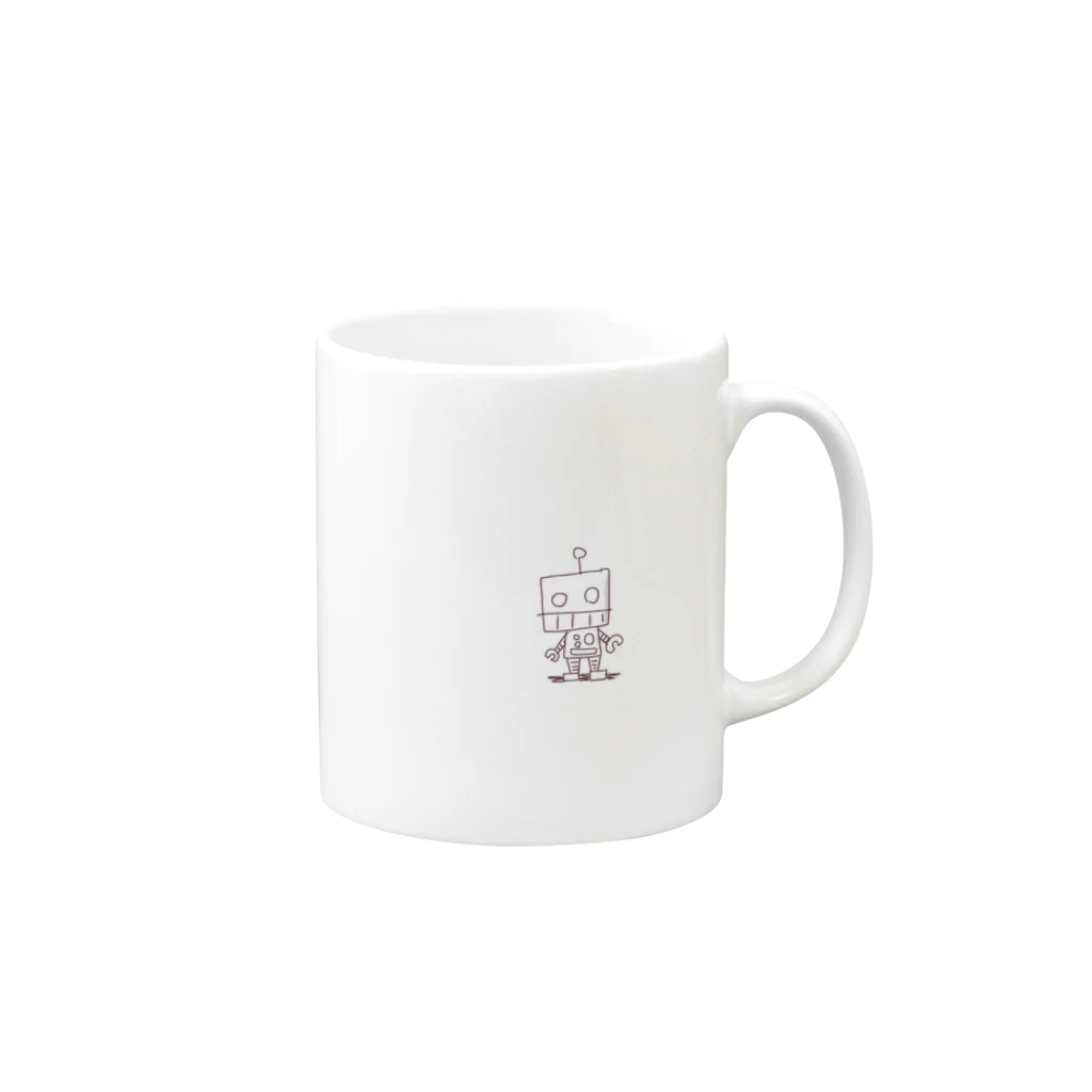 sa-monのロボット Mug :right side of the handle