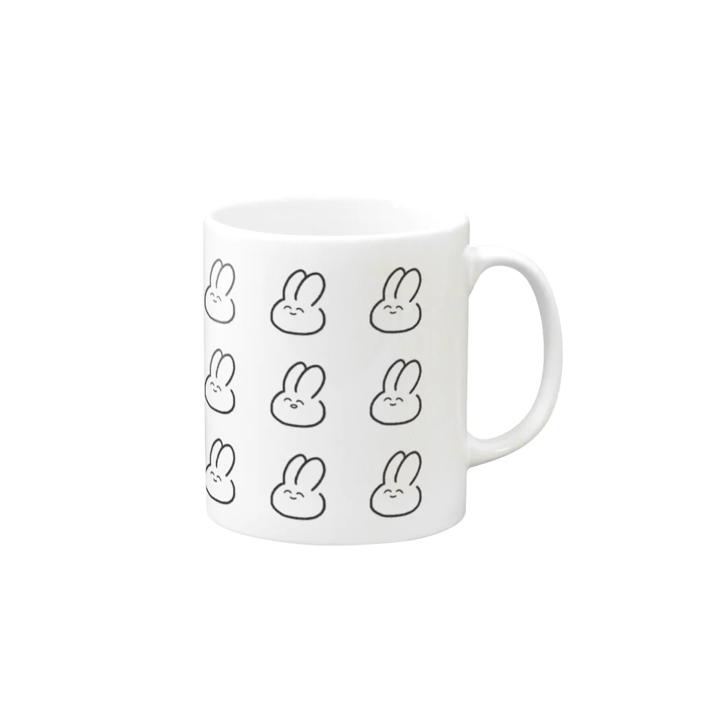 ねぎまの百面相うさじゃない Mug :right side of the handle