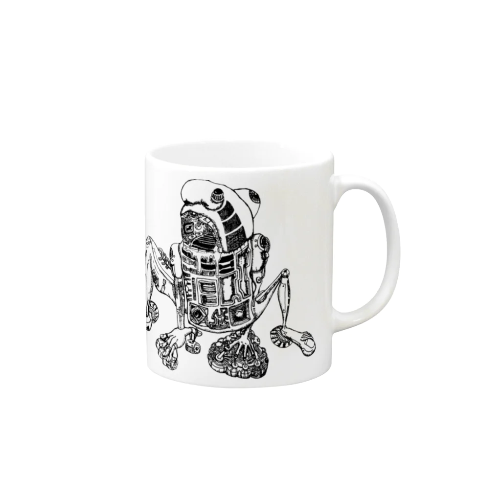 ko-1のアンドロイドロボット Mug :right side of the handle