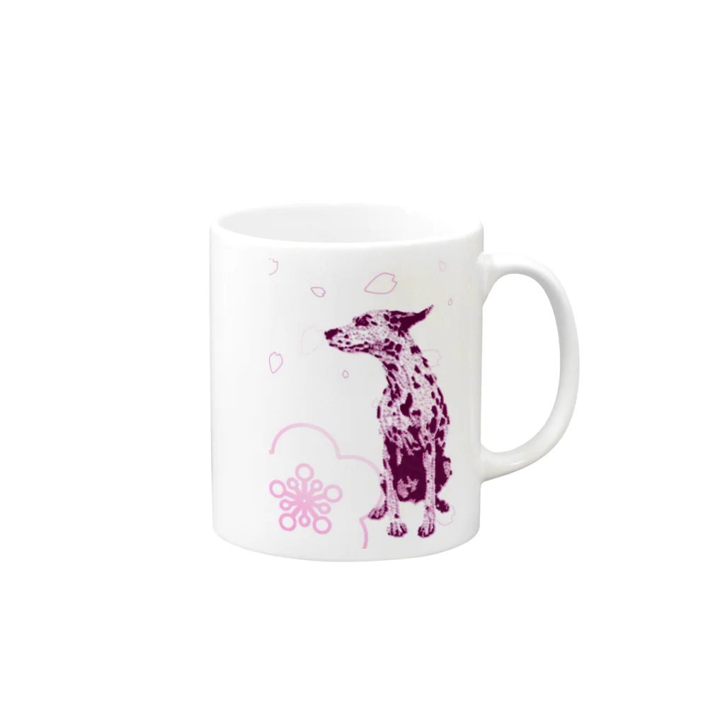 ぱぁゆの新春犬 Mug :right side of the handle