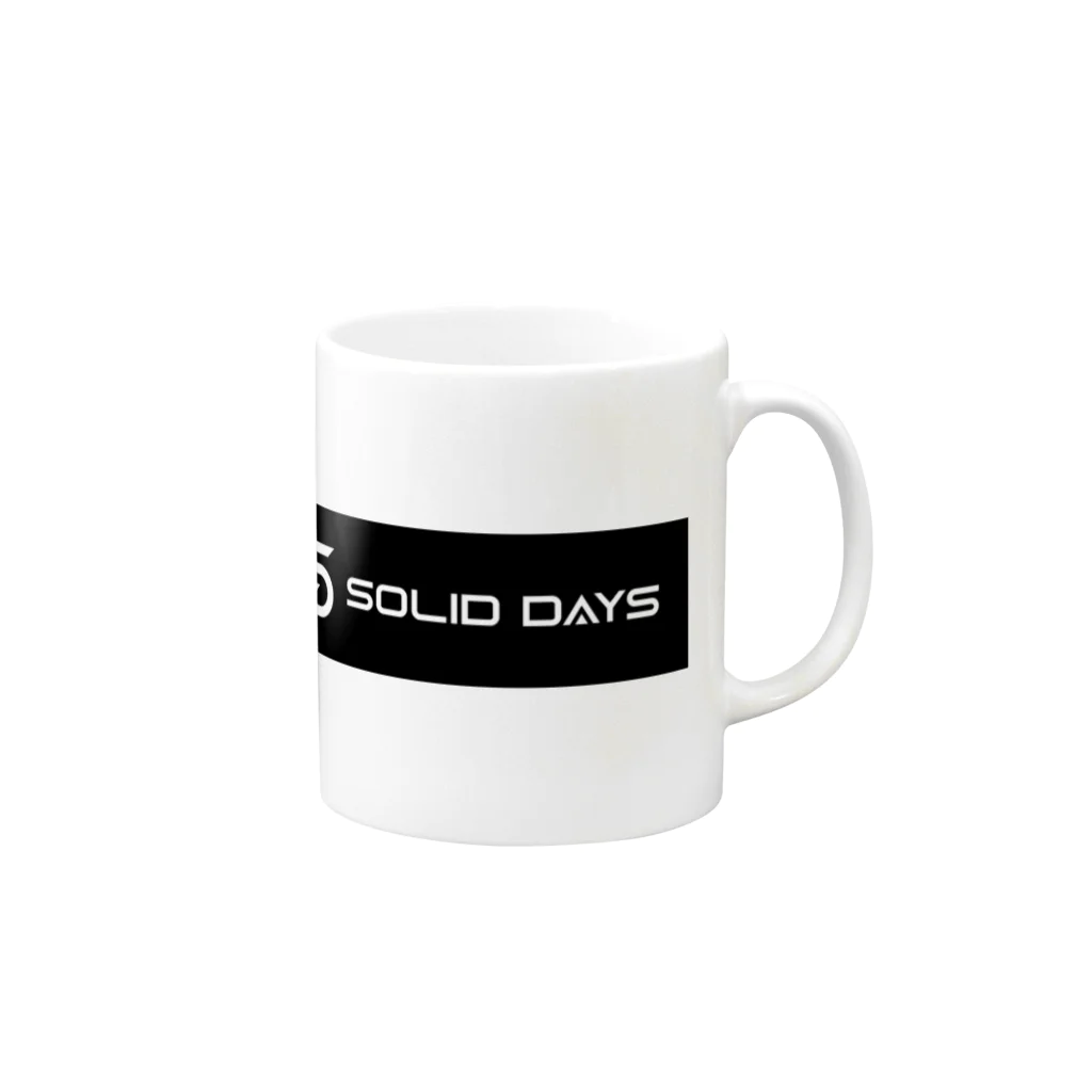 SOLID DAYS グッズショップのSOLID DAYS 2019 ボックスロゴ マグカップの取っ手の右面