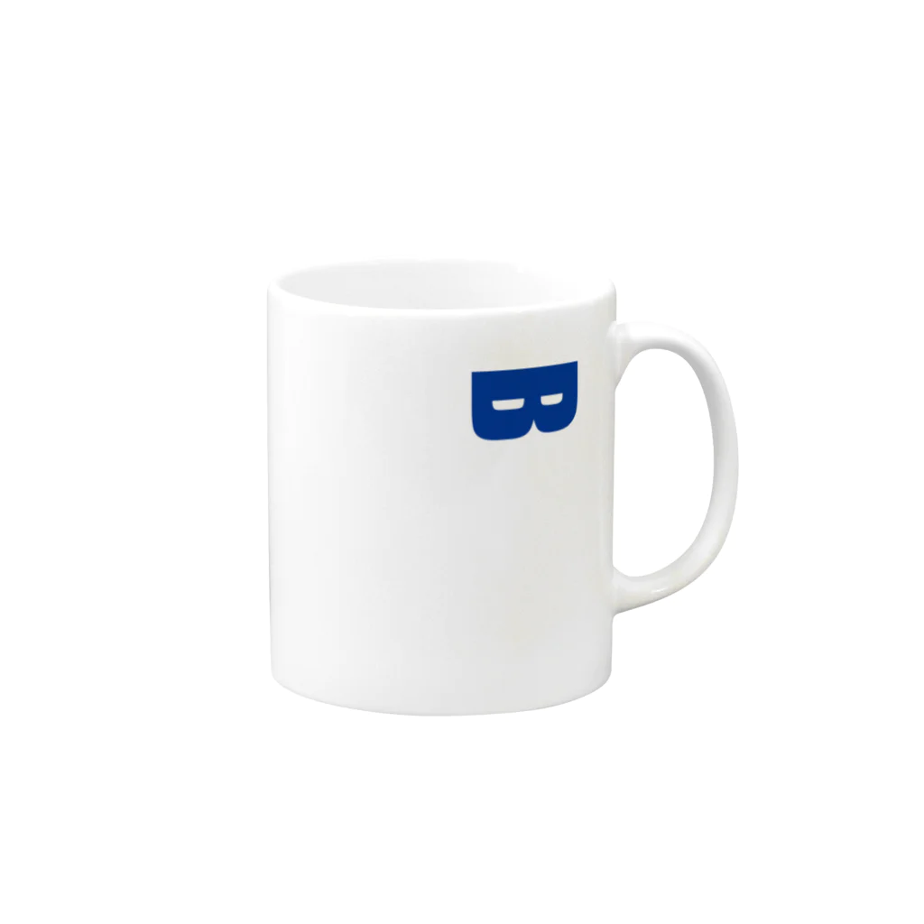リクライブ公式の#ブルビアイ（Podcast番組「BLUE BUILD BEYOND」） Mug :right side of the handle
