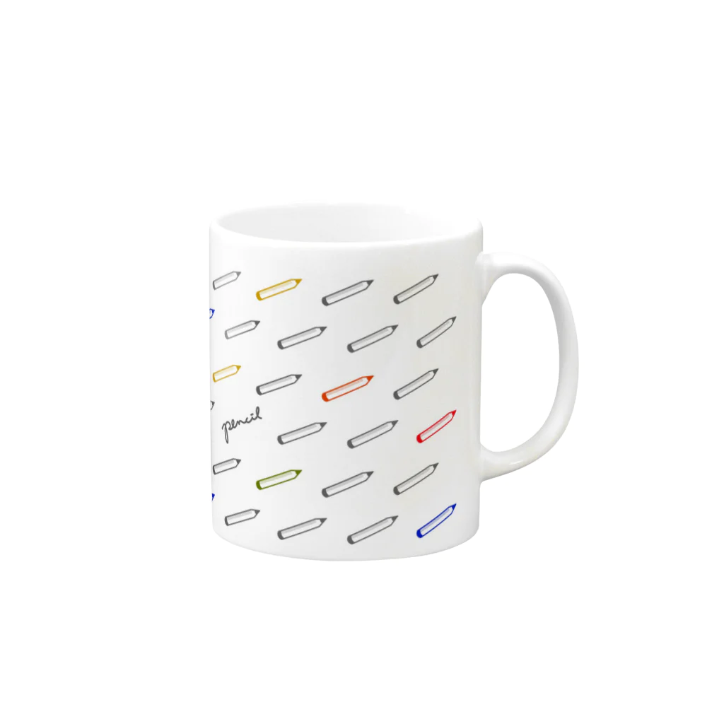 リカのPencil Mug :right side of the handle