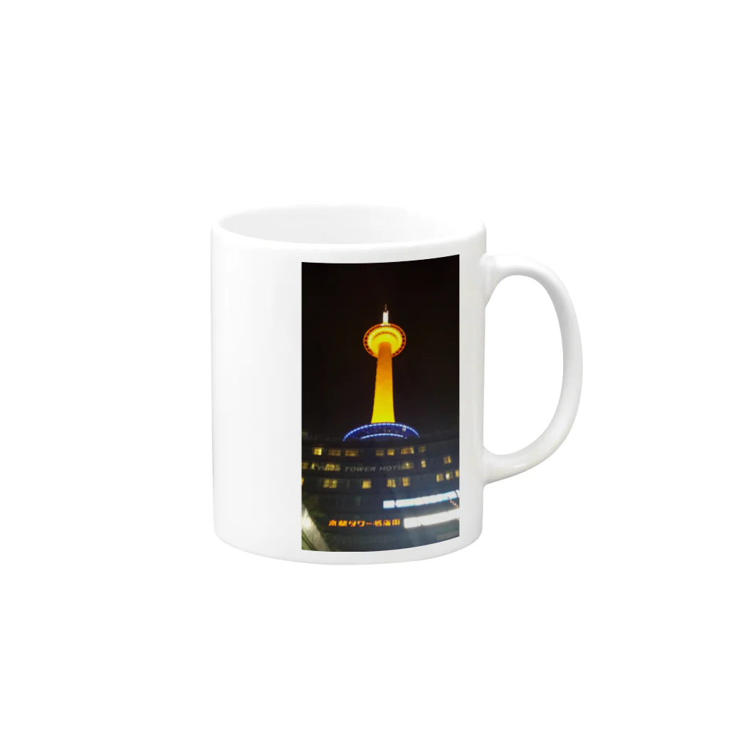 mk-79の京都タワー Mug :right side of the handle