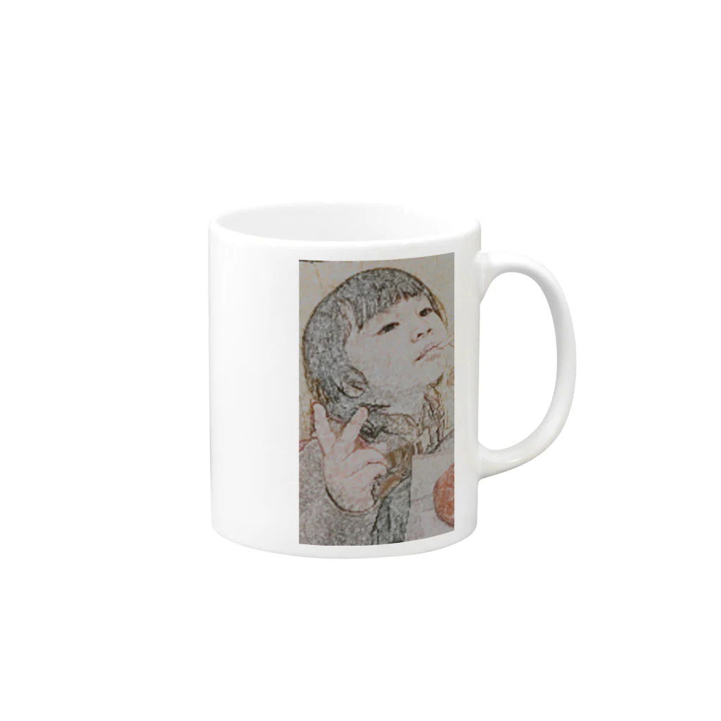 funky9216のgirl01 Mug :right side of the handle