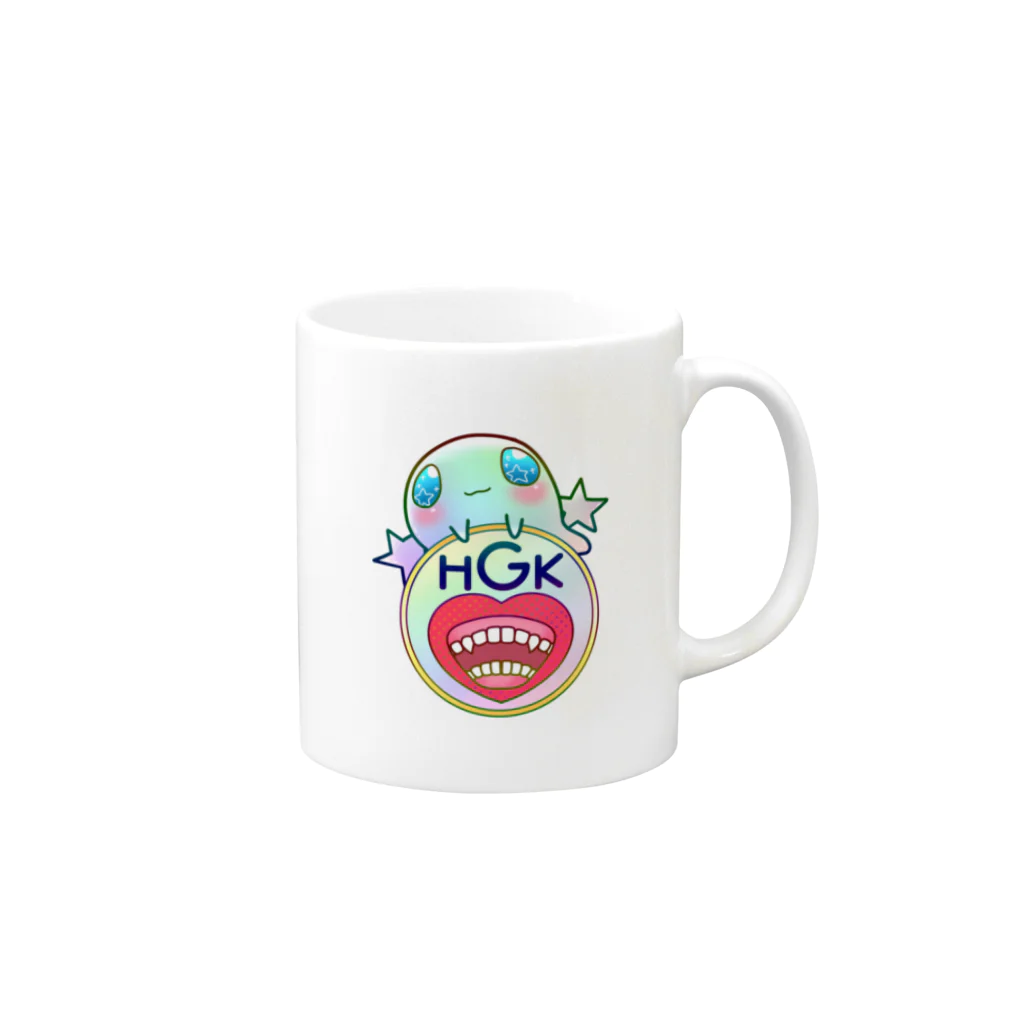 HGKのGummy×HGK logo Mug :right side of the handle