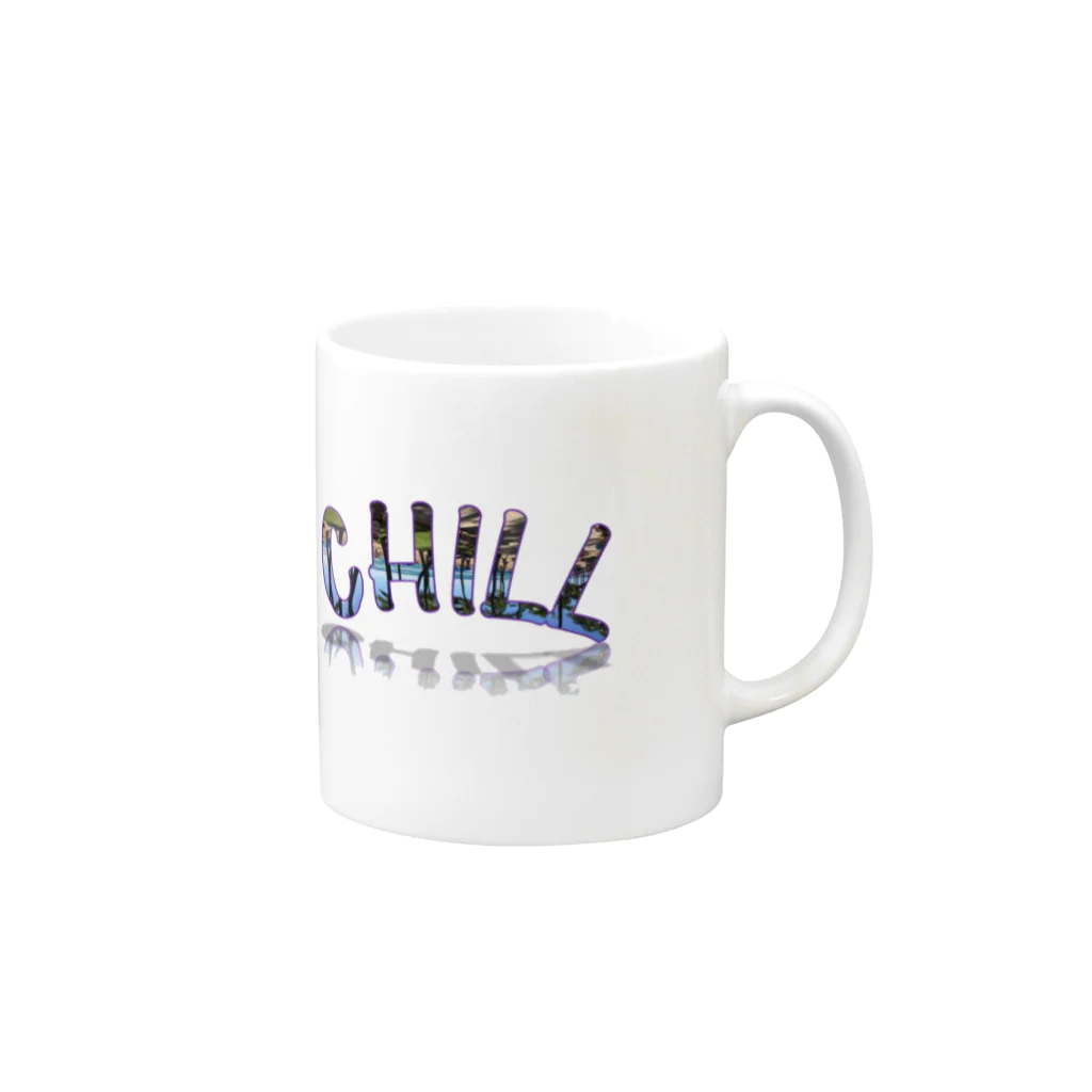 cbのCHILL マグカップの取っ手の右面