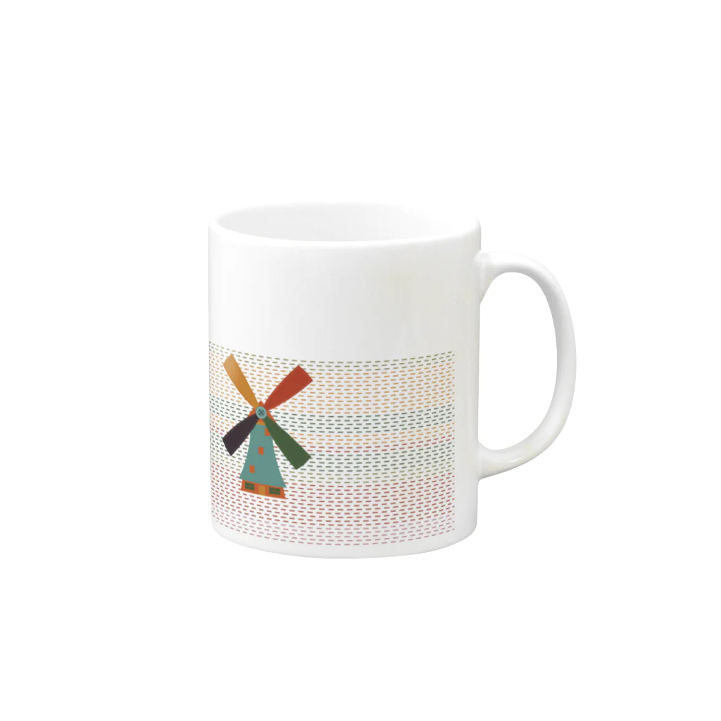 marikoのWindmills Mug :right side of the handle