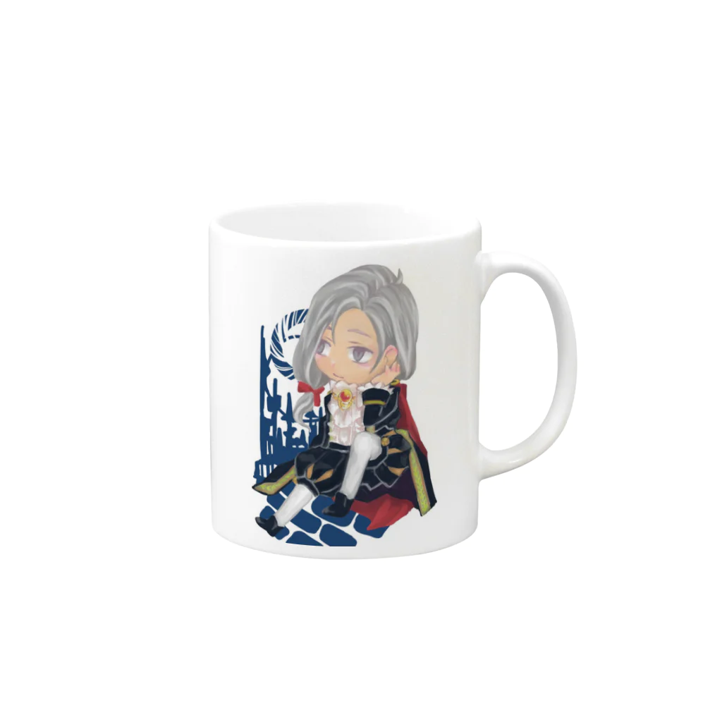 りゅうのねどこのためいき Mug :right side of the handle