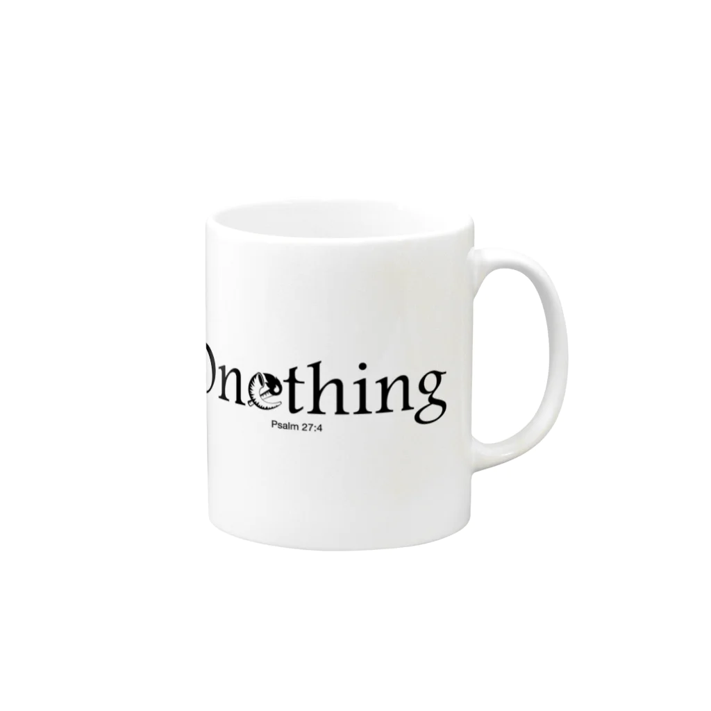 BrideshipのOnething（黒） Mug :right side of the handle