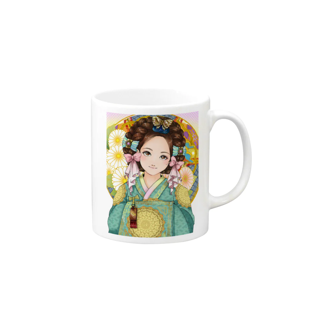 yaeusagiの王妃様 Mug :right side of the handle