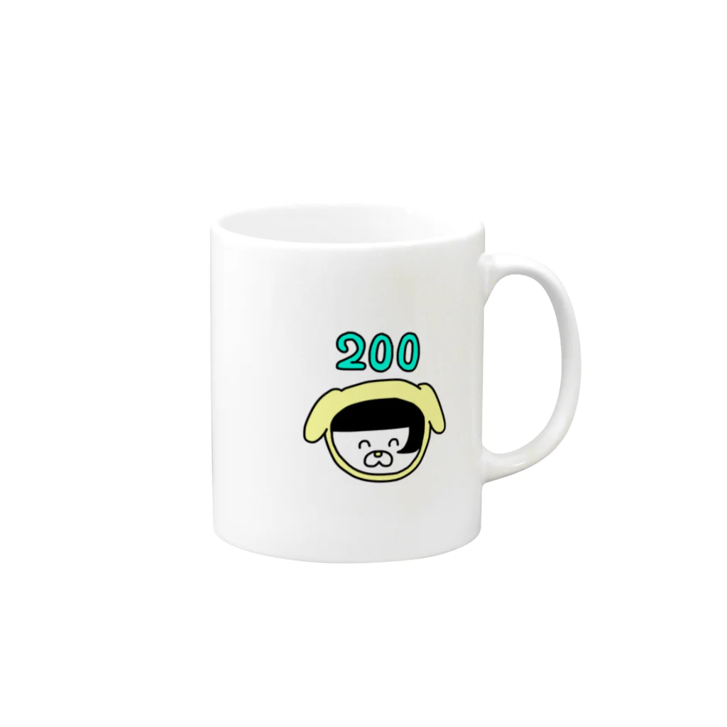 よしだはスーパーサブの犬200 Mug :right side of the handle