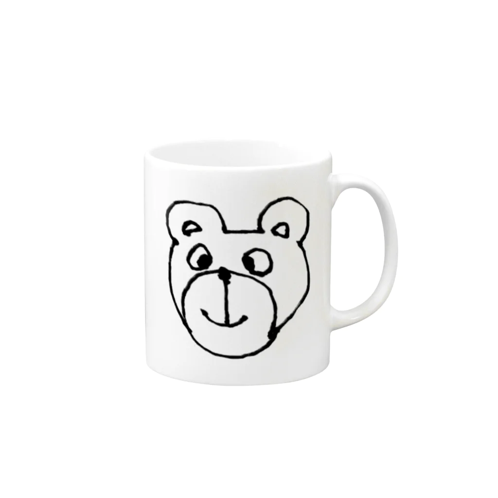 コイソのくまたくん Mug :right side of the handle