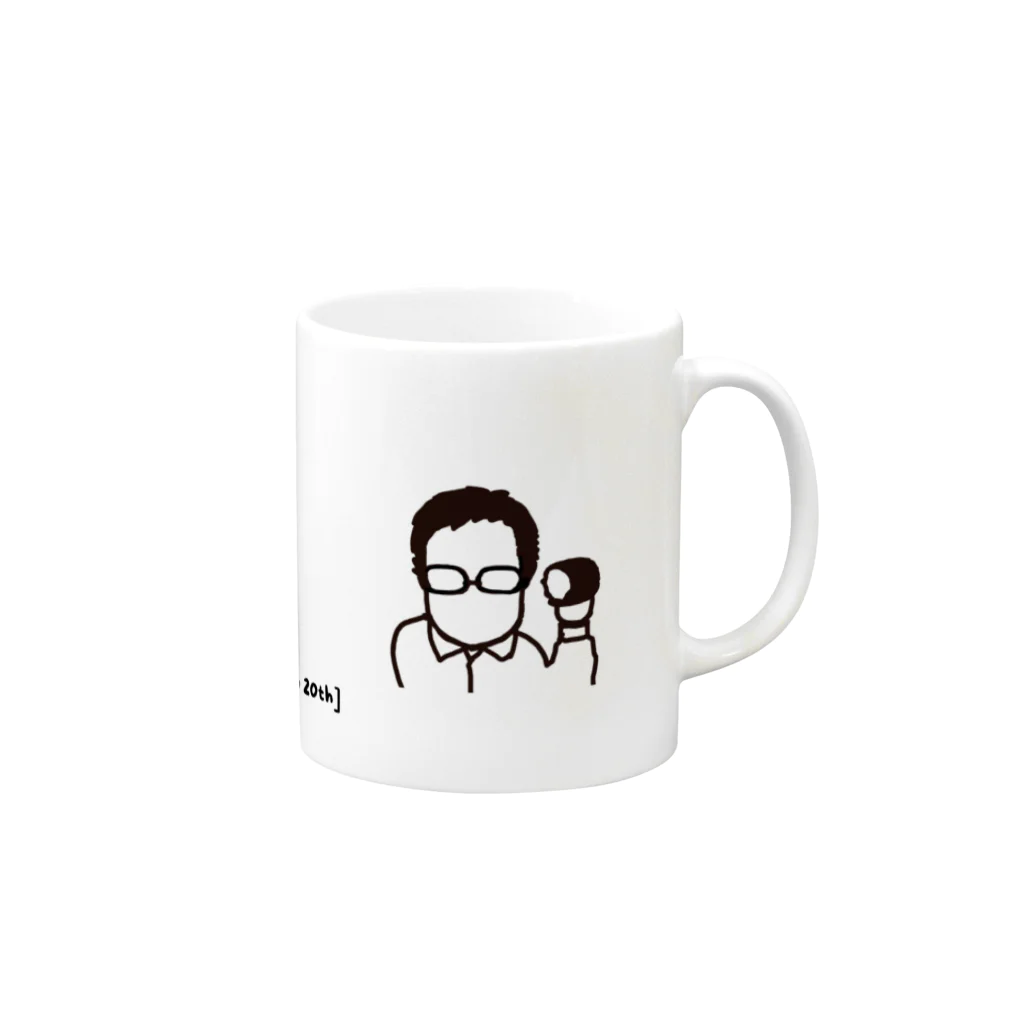 Project One-Sizeの３人の個性をギュッと集結 Mug :right side of the handle