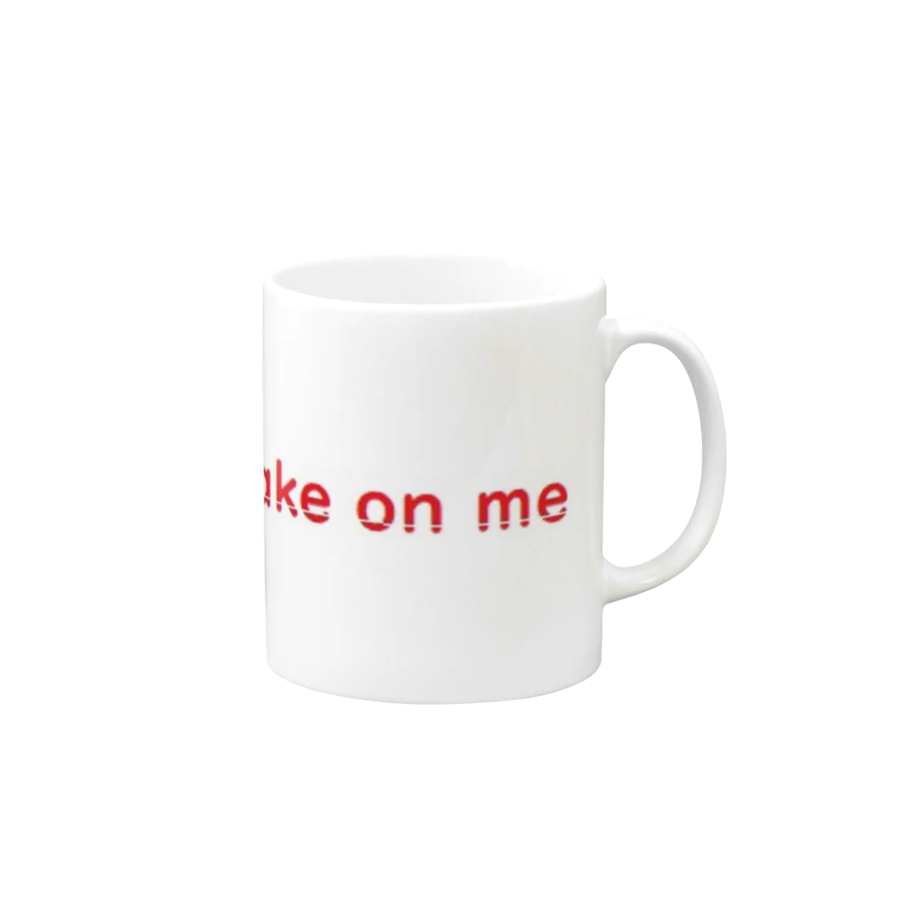 アメリカンベース のTake on me  ダンス　グッズ Mug :right side of the handle