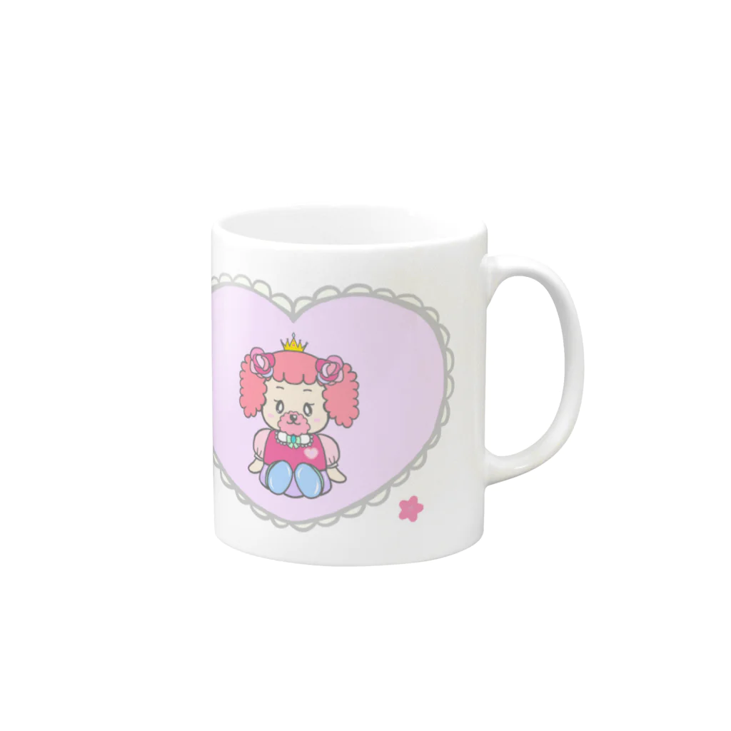 Yu♡Po♡Ko(ユポコ)のポピ姫 Mug :right side of the handle