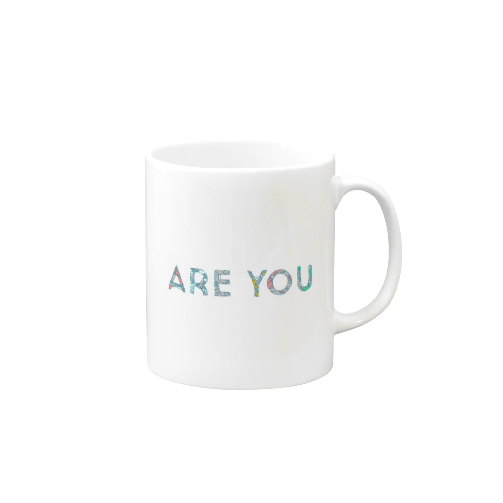 まりん@グラフィックレコーダーのARE YOU Mug :right side of the handle