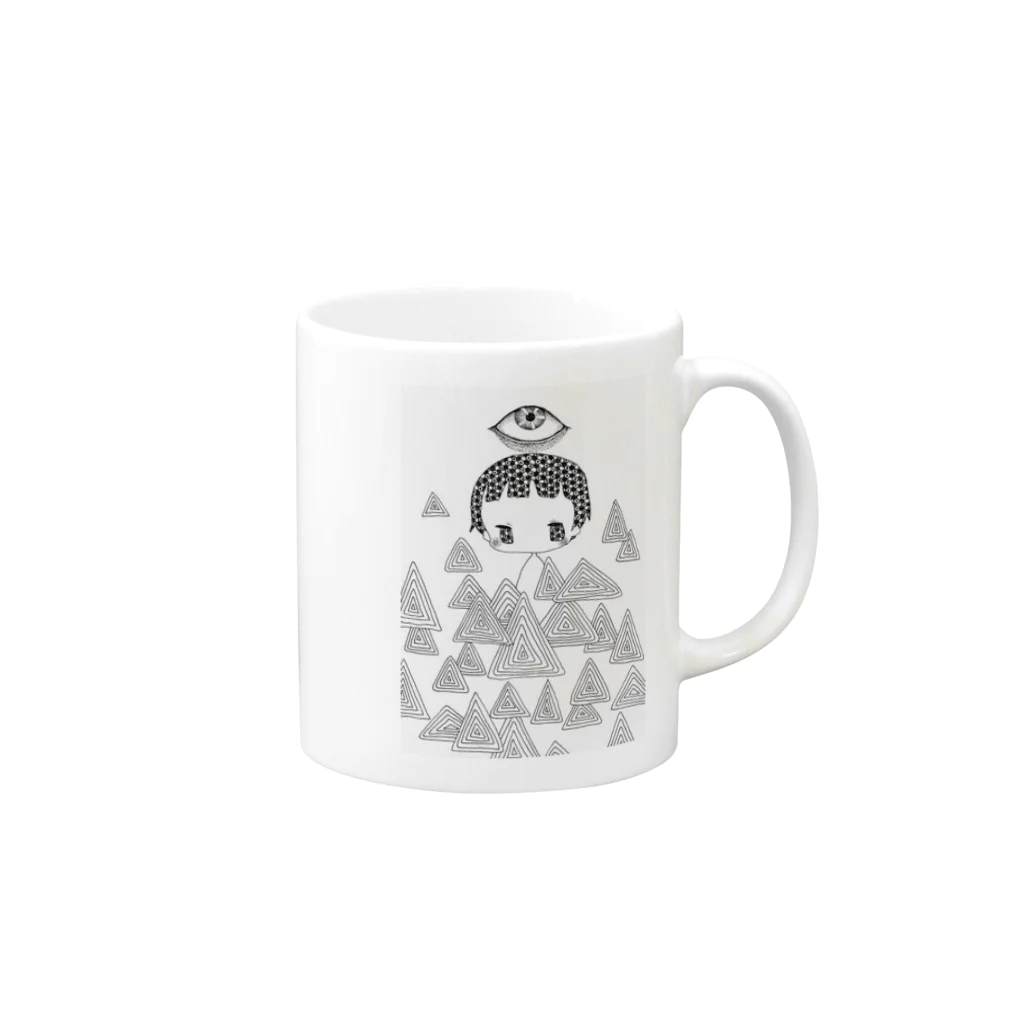 あおき はかせの埋 Mug :right side of the handle