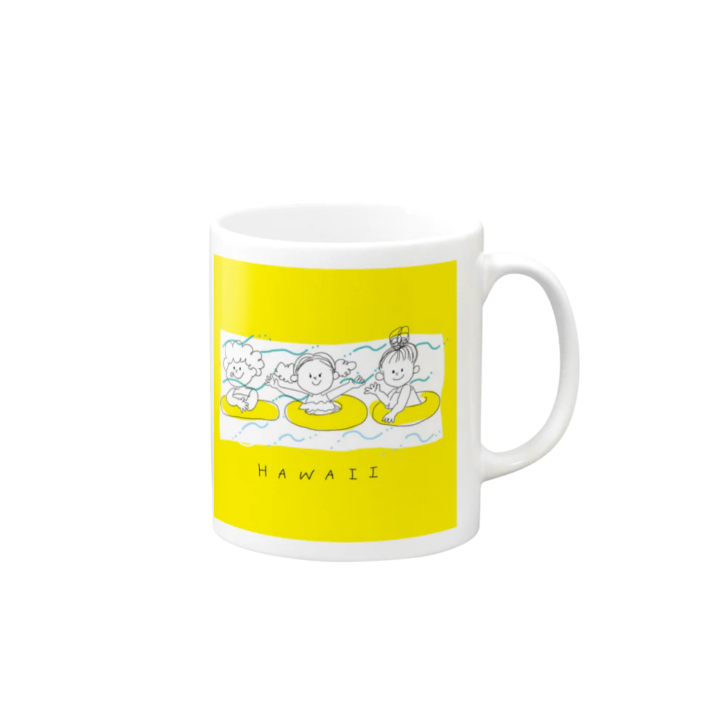 ishiのハワイ Mug :right side of the handle