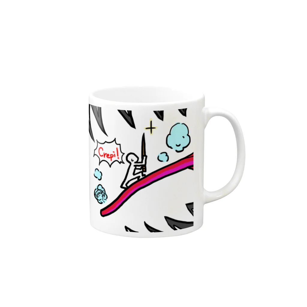 LadybugcolorのIn bocca al lupo! Mug :right side of the handle