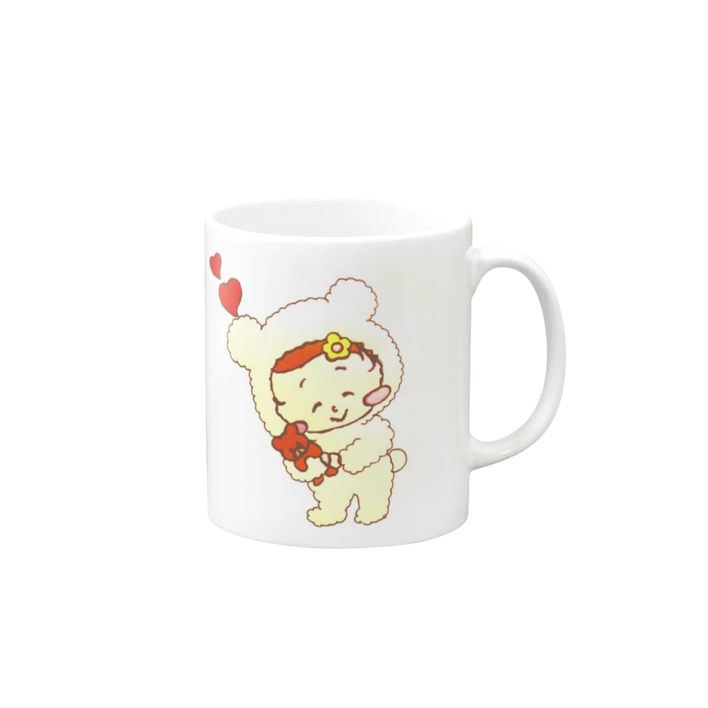 NOAH SHOPのだいすきつむちゃん   マグカップ Mug :right side of the handle