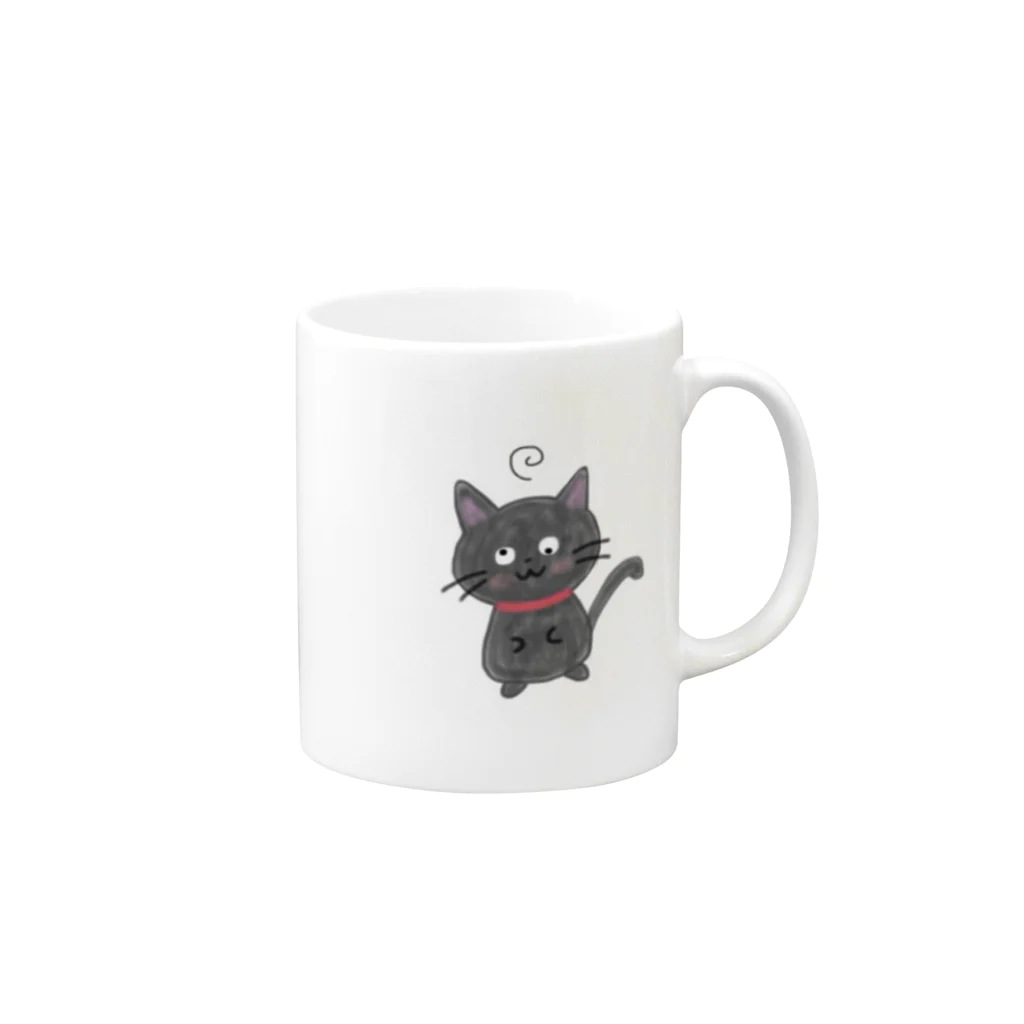 ちーちゃんショップ♔.ﾟのねこのマグカップ Mug :right side of the handle