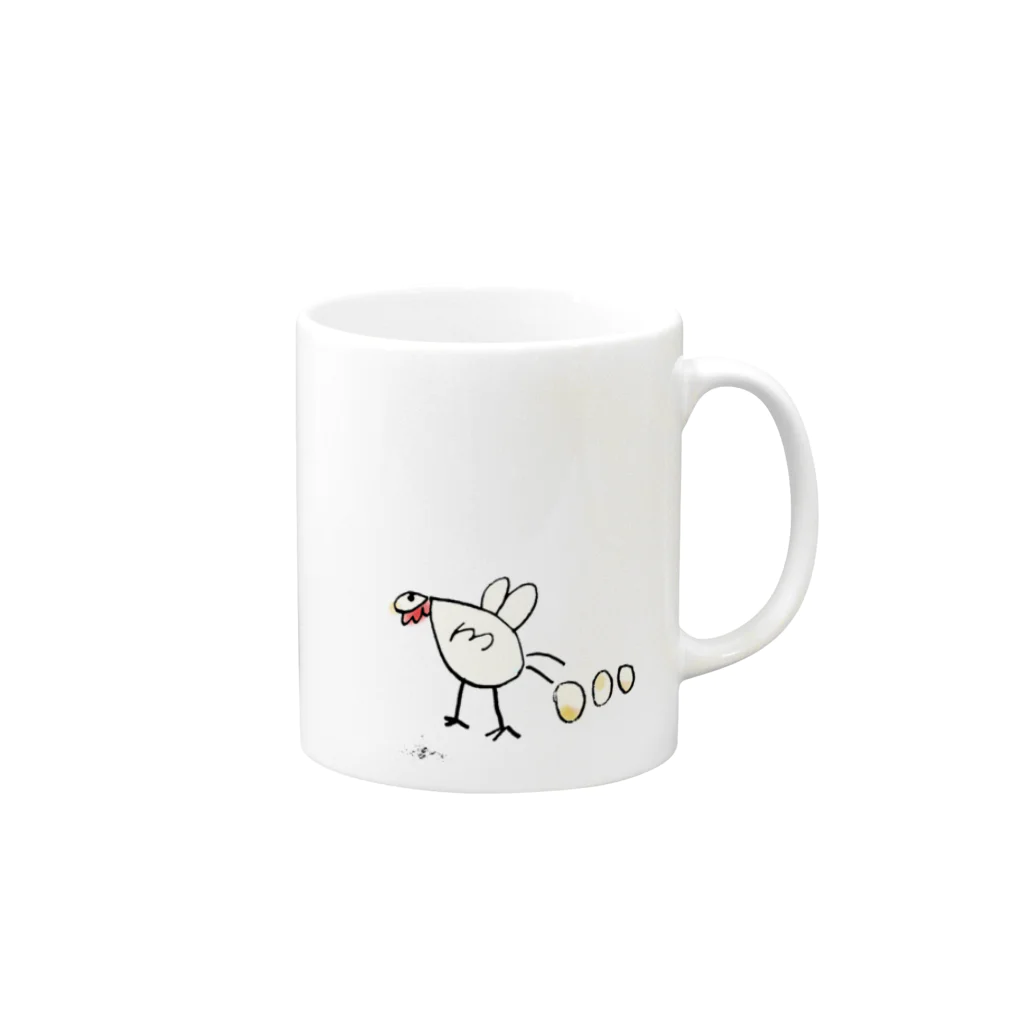 N15のにわとりちゃん Mug :right side of the handle