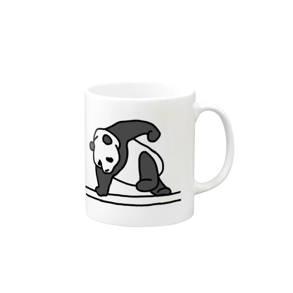 ぱんだやの笹食ってる場合じゃない Mug :right side of the handle