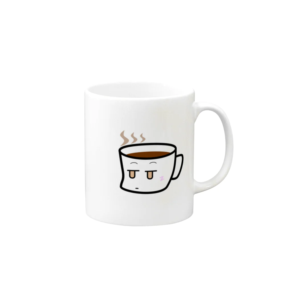 りゅうすけのカフくん Mug :right side of the handle