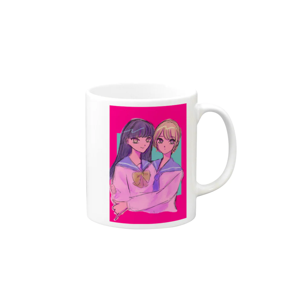 2zdoppoの女の子かわいい Mug :right side of the handle