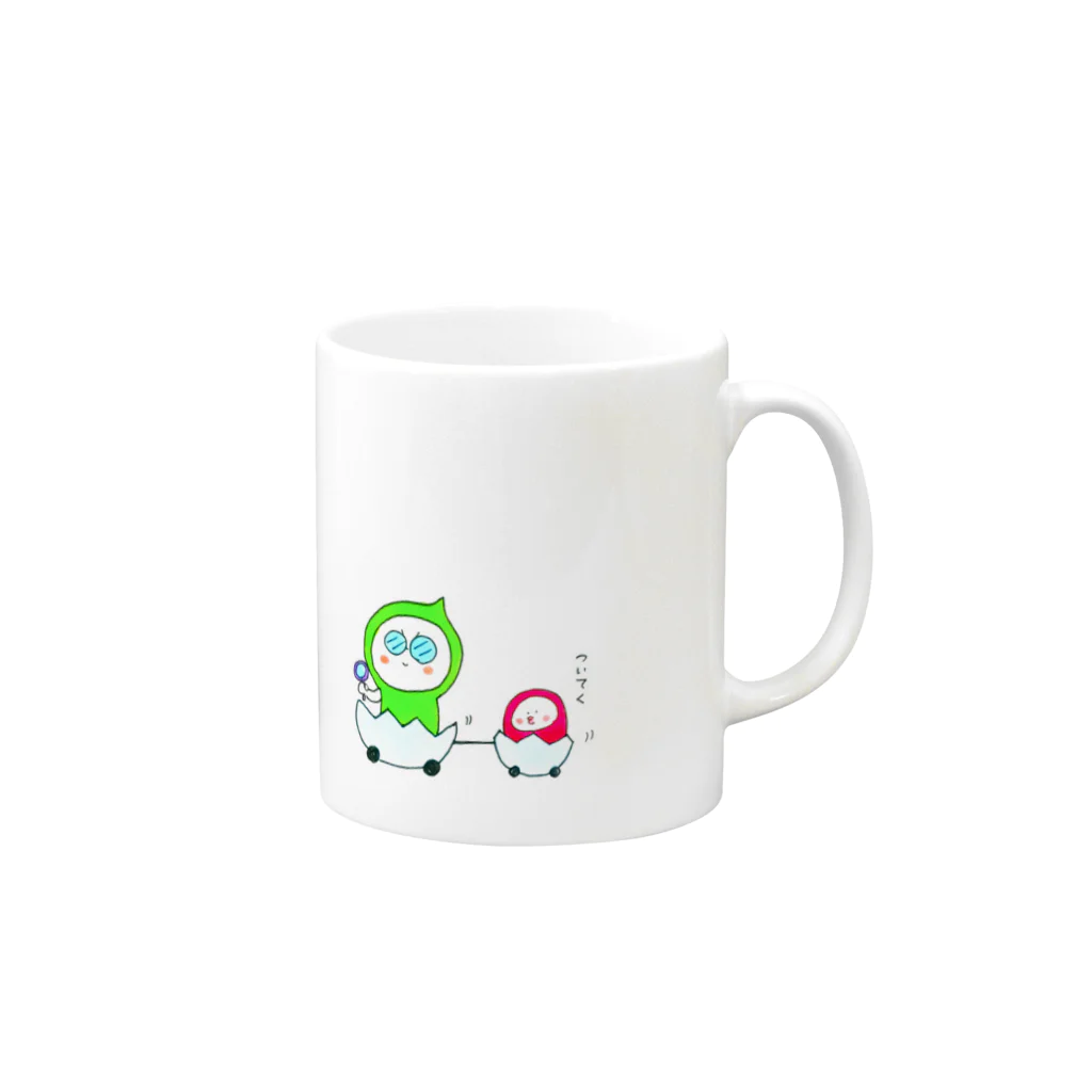 Mentaikoのめんたいこさんオリジナルグッズ Mug :right side of the handle