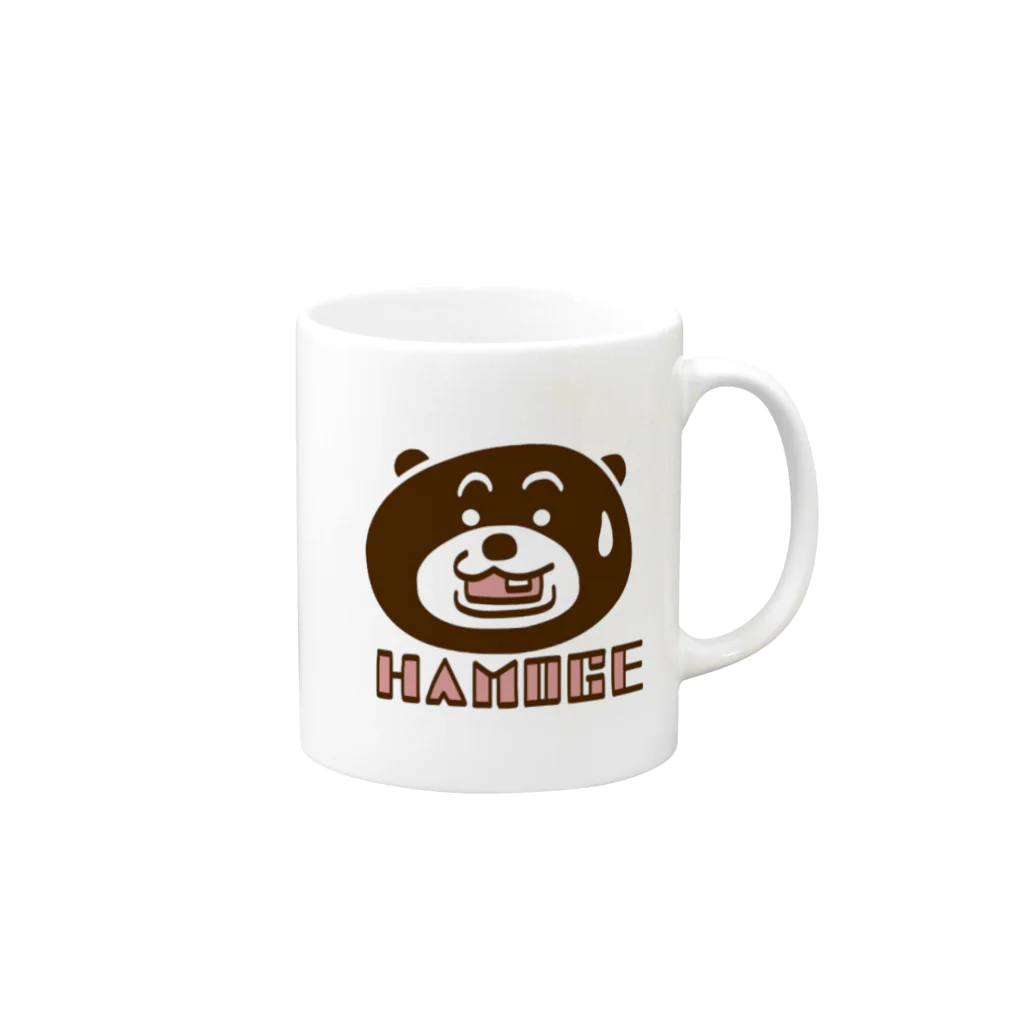 YOKKENのクマの歯 Mug :right side of the handle