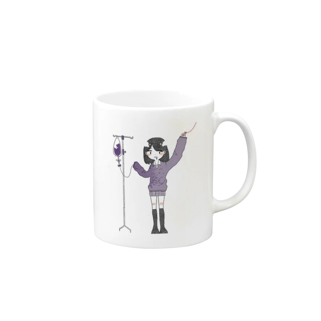 panna cottaのtenteki Mug :right side of the handle