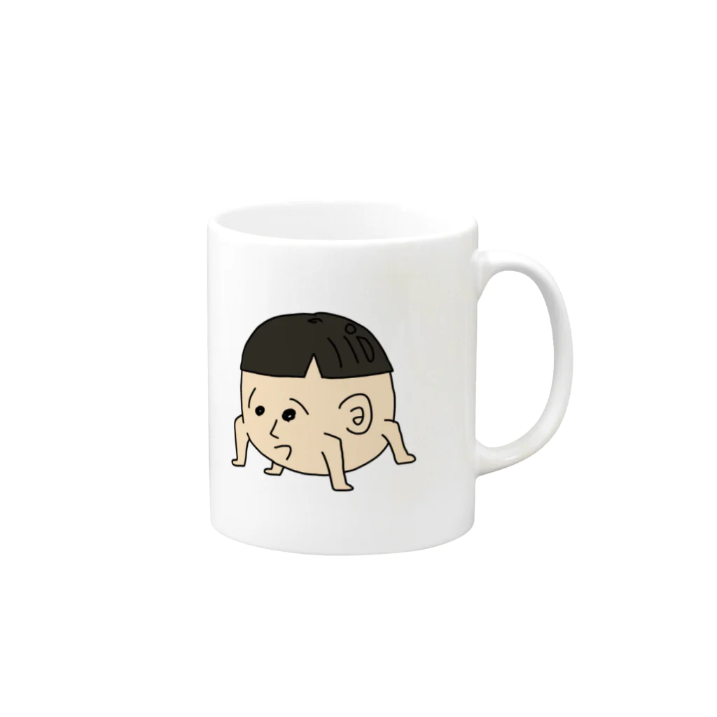 OJISANらんどのアマゲジくん Mug :right side of the handle