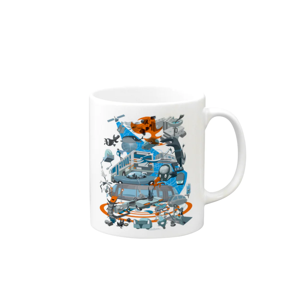 ohtematicのFast City Mug :right side of the handle