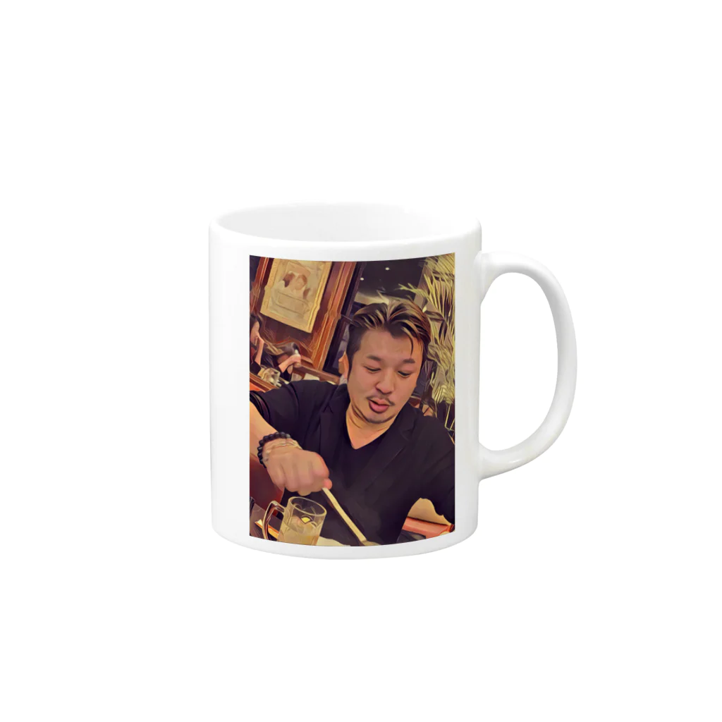 handyasuのまっちゃん Mug :right side of the handle