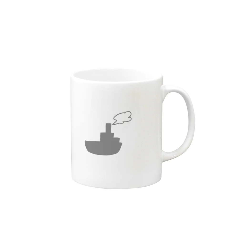 かれはしょっぷのおふねマグカップ Mug :right side of the handle