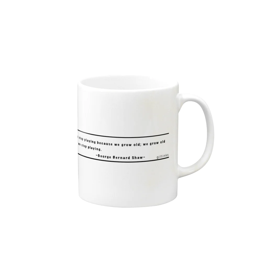 giltinksのgiltinks メッセージ マグカップ Mug :right side of the handle