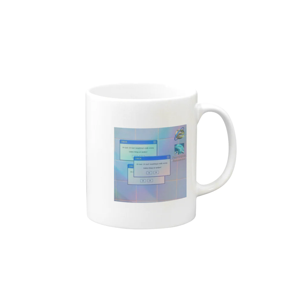 𝑽𝑨𝑷 𝑶𝑹𝑾𝑨𝑽𝑬みせの𝑽𝑨𝑷 𝑶𝑹𝑾𝑨𝑽𝑬な Mug :right side of the handle