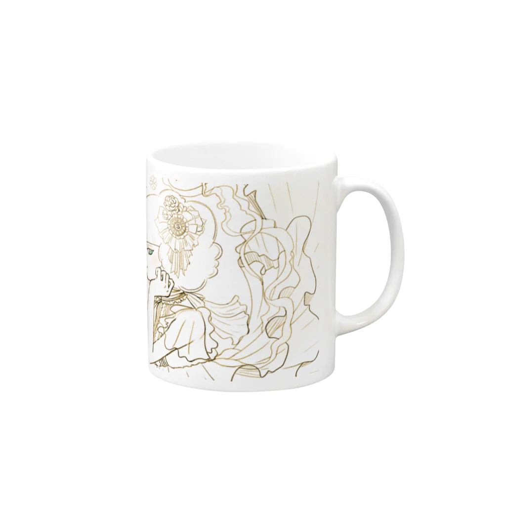 SUREYのSUREY GIRL 003 Mug :right side of the handle