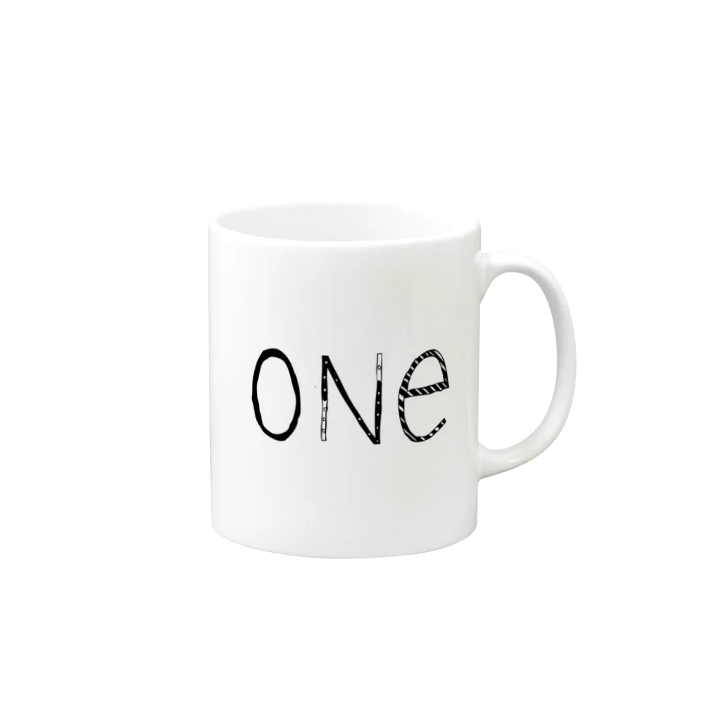 TAAAKのone シリーズ Mug :right side of the handle