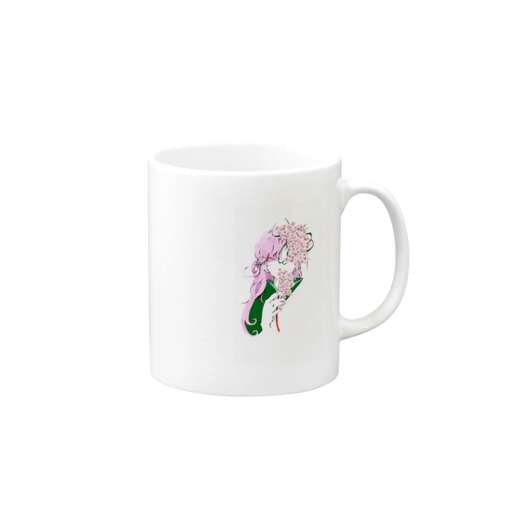 Ryanoの桜 Mug :right side of the handle