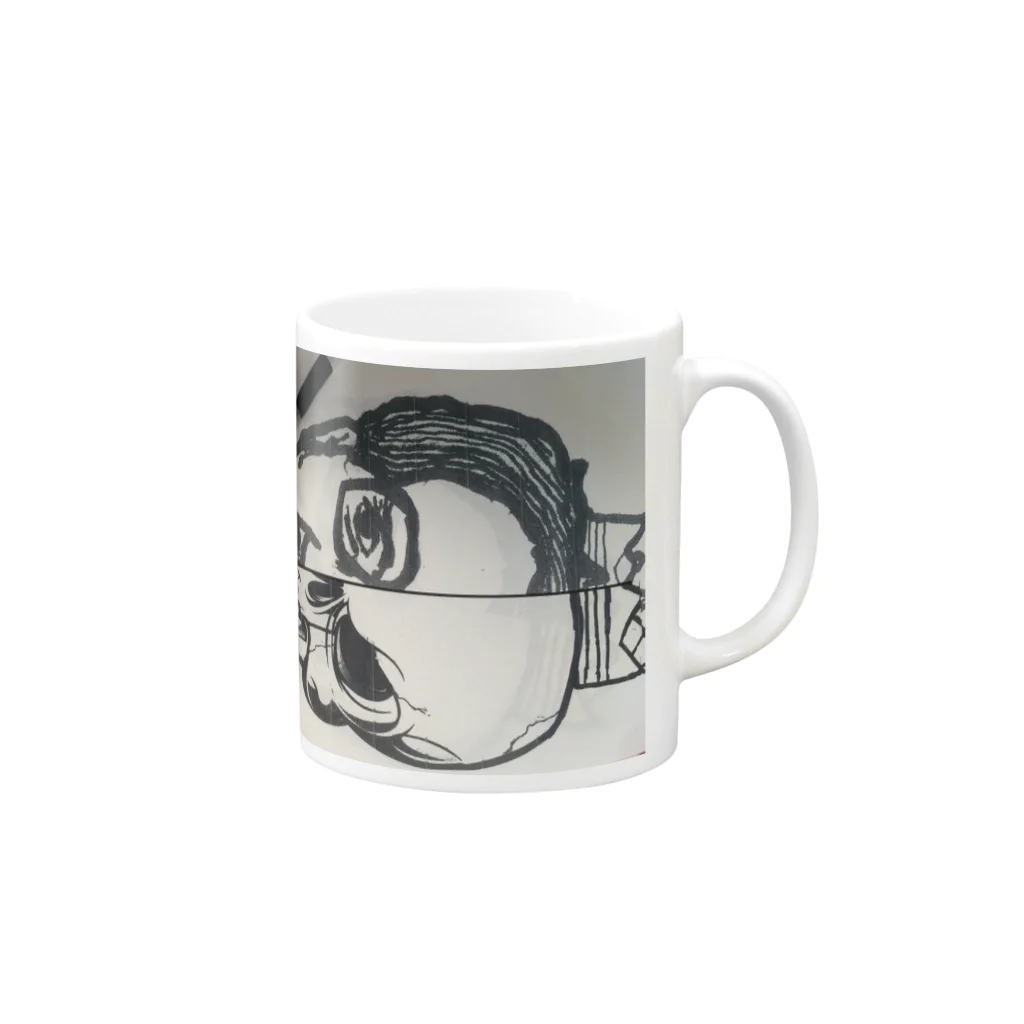 NOIZE byViicruseのやすださん Mug :right side of the handle