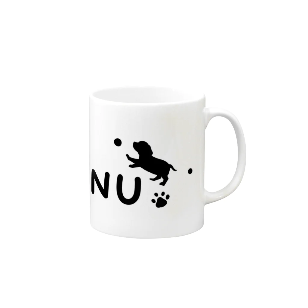 piccolo-のINU (犬)のロゴ Mug :right side of the handle