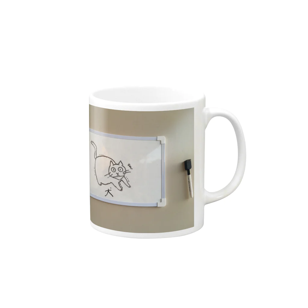 d4ru_1の猫故に犬 Mug :right side of the handle