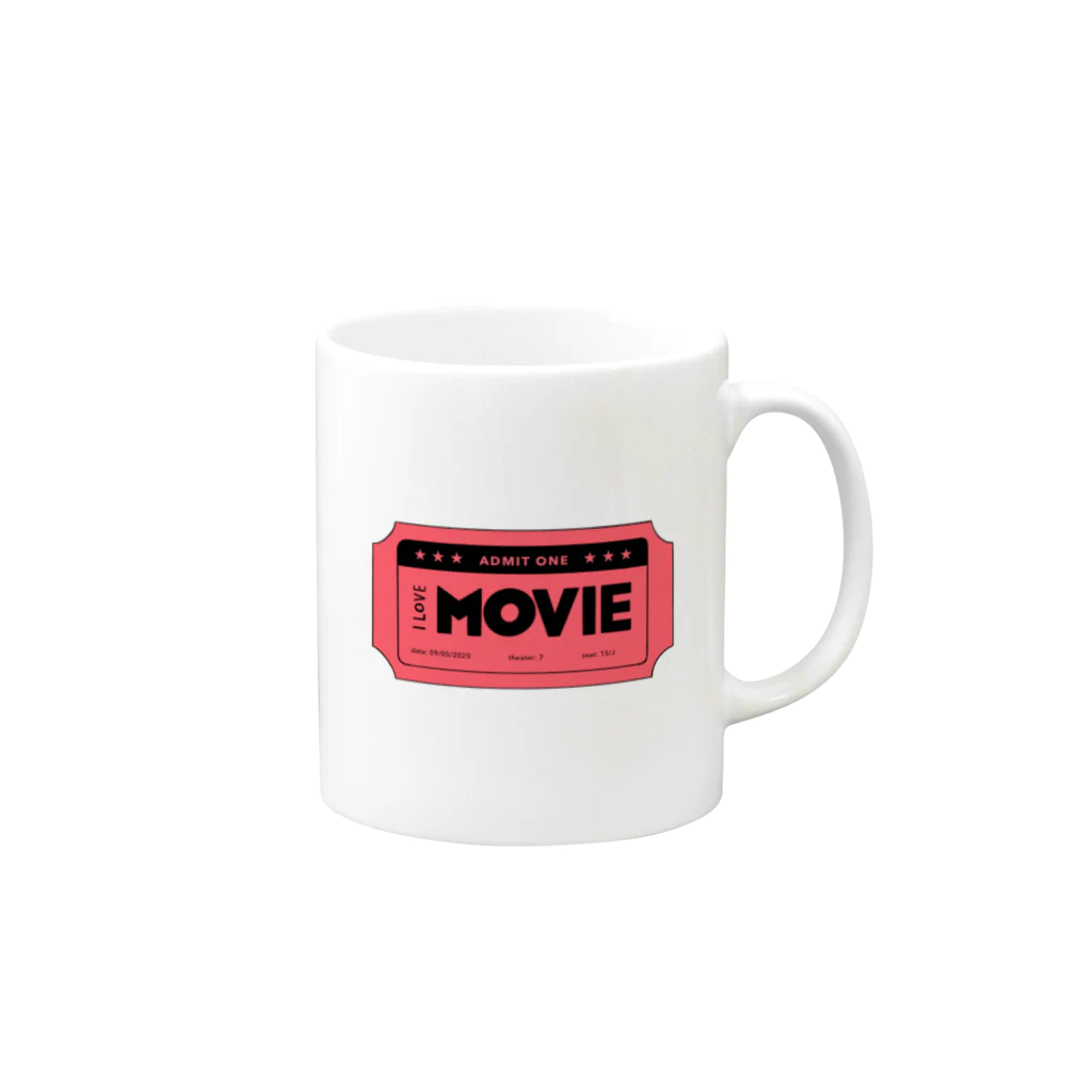 harucaのMovie ticket Mug :right side of the handle